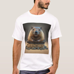 Kentucky bosmarmot sterft op Groundhog Day T-shirt