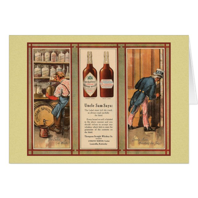 Kentucky Bourbon Uncle Sam Prohibition (Voorkant Horizontaal)