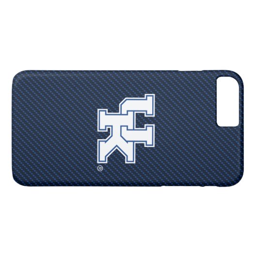 Kentucky | Brits koolstofvezelpatroon Case-Mate iPhone Case (Achterkant (Horizontaal))
