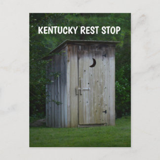 KENTUCKY BUITENWC Grappige ansichtkaart Briefkaart