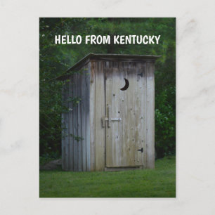 KENTUCKY BUITENWC prentbriefkaart Briefkaart