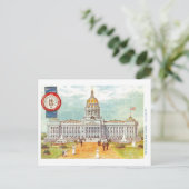  Kentucky Capitol met zegel Briefkaart (Staand voorkant)