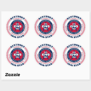 Kentucky Circle Design Sticker