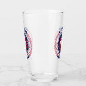 Kentucky Circular Typography Design Glas (Rechts)