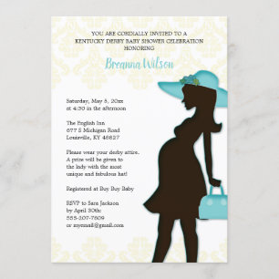 Kentucky Derby Baby shower Invitation Kaart