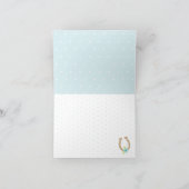 Kentucky Derby Baby shower Merci Cartes Garçon (Intérieur)