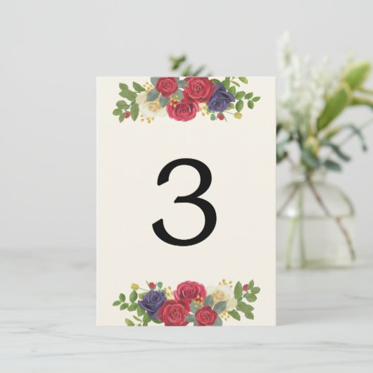 Kentucky Derby Geïnspireerd Trouwtafel Nummer Informatiekaartje (Staand voorkant)