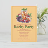 Kentucky Derby Party Invitation Mint Julep Drink H (Debout devant)
