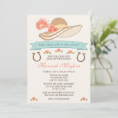 KENTUCKY DERBY PET BRIDAL SHOWER INVITATION KAART (Staand voorkant)