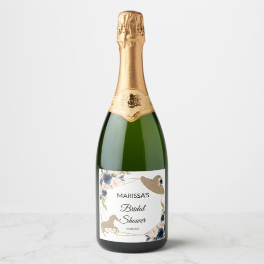 Kentucky Derby Sparkling Wine Label Sparkling Wijnetiket (Voorkant)