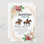 Kentucky Derby Viewing Party Kaart (Voorkant / Achterkant)