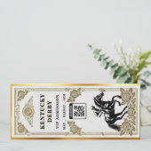 Kentucky Derby VIP Ticket Invitation Template (Debout devant)