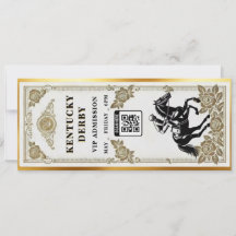 Kentucky Derby VIP Ticket Uitnodiging Template