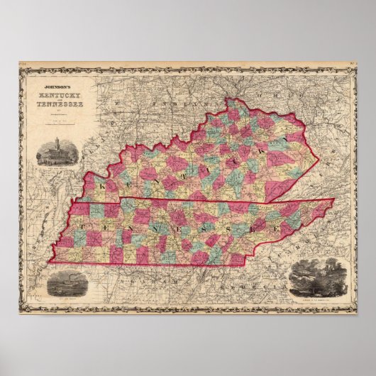 Kentucky en Tennessee 3 Poster (Voorkant)