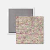 Kentucky en Tennessee 4 Magneet (Voorkant / Achterkant)