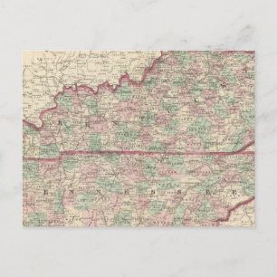 Kentucky en Tennessee Briefkaart