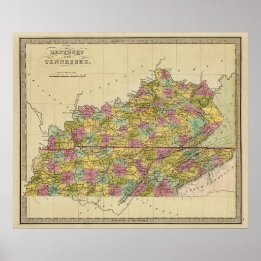 Kentucky en Tennessee Poster (Voorkant)