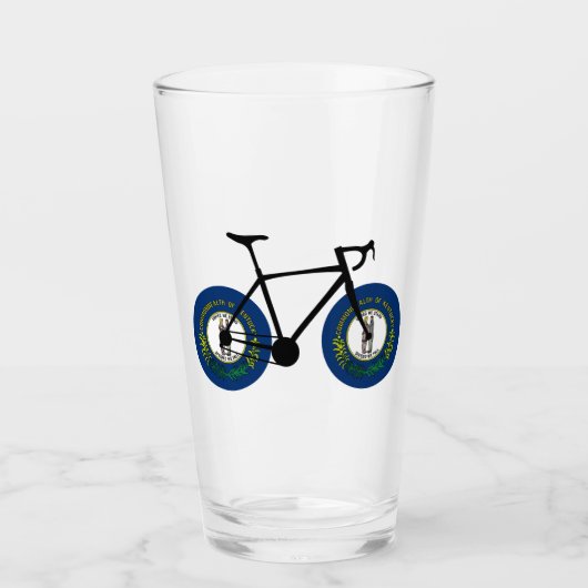 Kentucky Flag Cycling Glas (Voorkant)