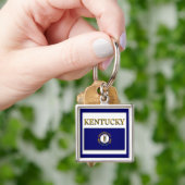 Kentucky Flag Design Premium-Sleutelhanger Sleutelhanger (Hand)