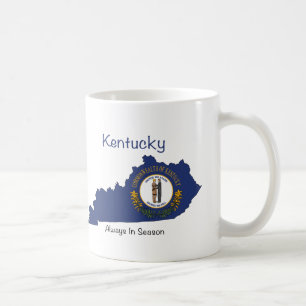 Kentucky Flag en Map Koffiemok