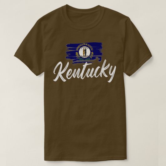 Kentucky Flag Kentuckian Kentucky Flag State Pride T-shirt (Design voorkant)