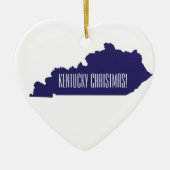 Kentucky gepersonaliseerde kerstversiering keramisch ornament (Voorkant)