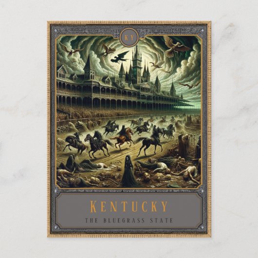 Kentucky | Gotische kunst Briefkaart (Voorkant)