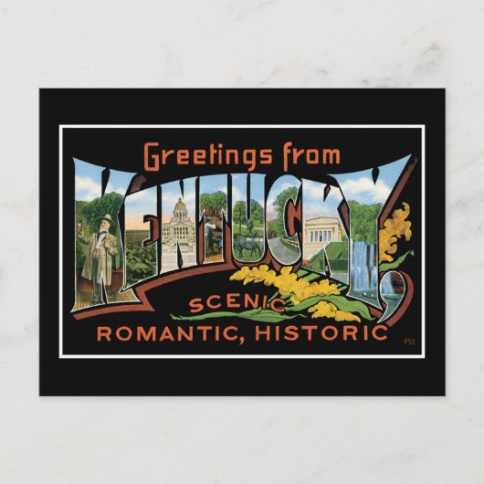Kentucky Historic Romantic  Briefkaart (Voorkant)
