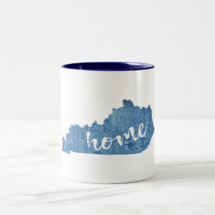 Kentucky Home Houtstructuur Tweekleurige Koffiemok