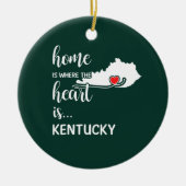 Kentucky Home is waar het hart ligt Keramisch Ornament (Voorkant)