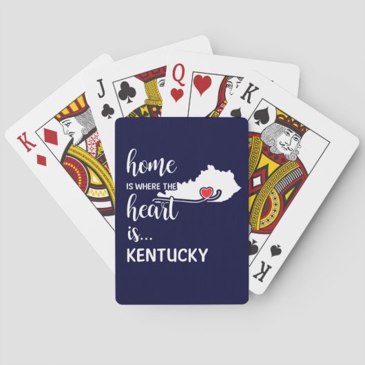 Kentucky Home is waar het hart ligt Pokerkaarten (Achterkant)