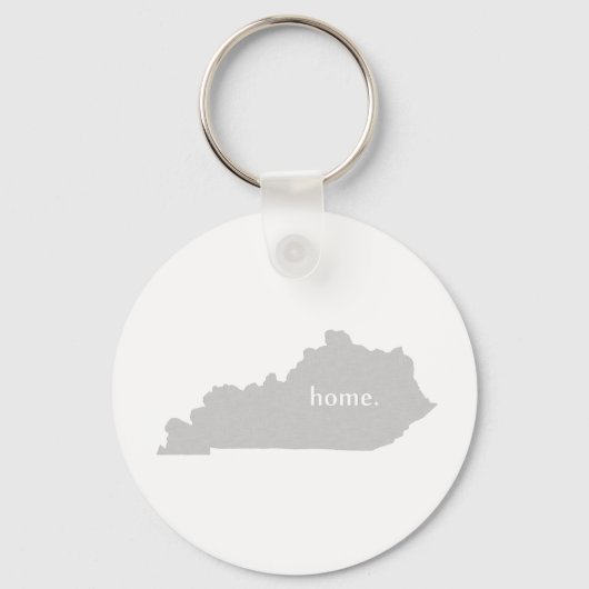 Kentucky home silhouette state map sleutelhanger (Voorkant)