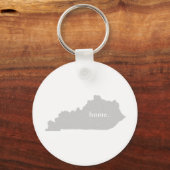 Kentucky home silhouette state map sleutelhanger (Voorkant)