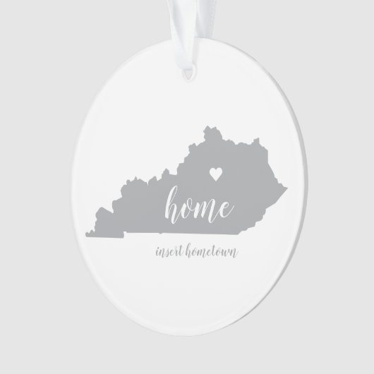 Kentucky Hometown Personalized Ornament (voorkant)