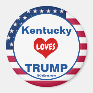Kentucky HOUDT VAN TRUMP Patriottische Koelkast Magneet