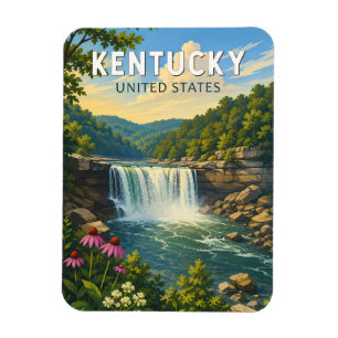 Kentucky Illustratie Reis Kunst Vintage Magneet