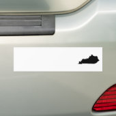 Kentucky in zwart-wit bumpersticker (Op auto)