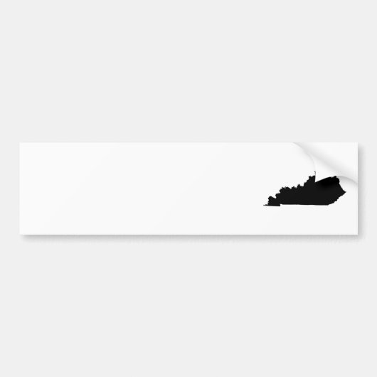 Kentucky in zwart-wit bumpersticker (Voorkant)