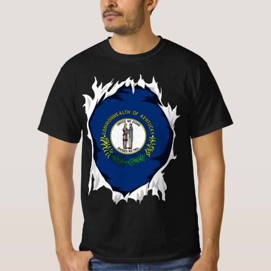 Kentucky Jersey Gift voor Kentuckian, KY Home Stat T-shirt (Voorkant)