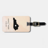 Kentucky kaart bruiloft Bagagelabel, naam van het Bagagelabel (Voorkant horizontaal)