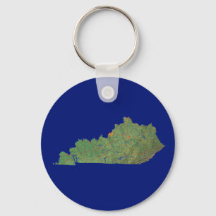 Kentucky Kaart Sleutelhanger