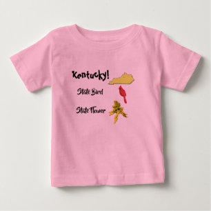 Kentucky kaart staatsvogel & bloem