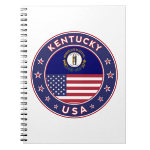 Kentucky, Kentucky phone case, Kentucky sticker Notitieboek