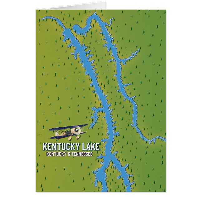 Kentucky Lake USA MAp (Devant)