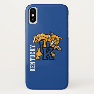 Kentucky   Logo van wilde katten iPhone X Hoesje