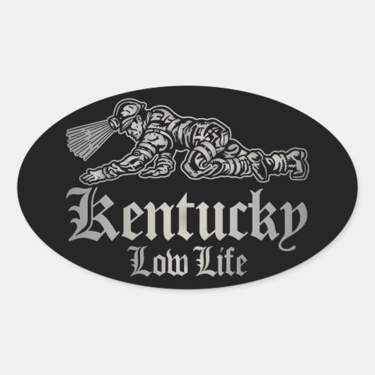 KENTUCKY LOW LIFE OVALE STICKER (Voorkant)