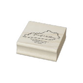 Kentucky map Familie-retouradres Rubberstempel (Stempel)