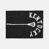 Kentucky Minimalistische Verticale Lacrosse Stick  Fleece Deken (Voorkant (Horizontaal))
