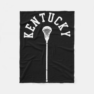 Kentucky Minimalistische Verticale Lacrosse Stick  Fleece Deken