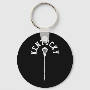 Kentucky Minimalistische Verticale Lacrosse Stick Sleutelhanger